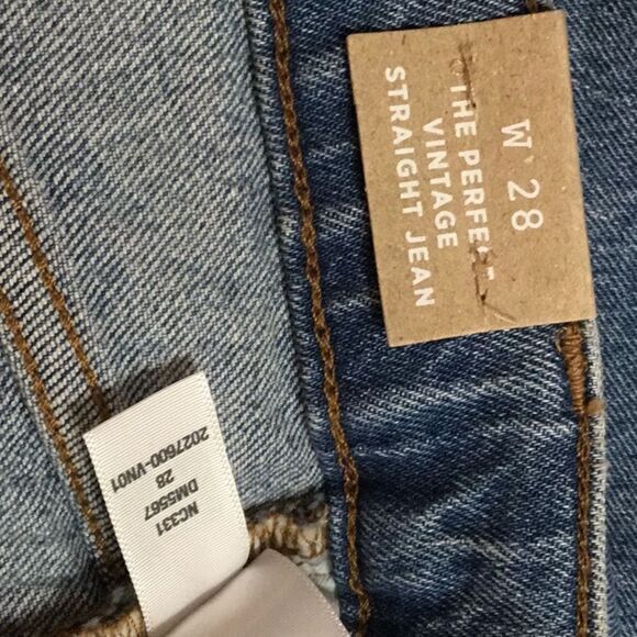 NEW Madewell Perfect Vintage Straight Jean in Hoye‎ Wash, 28, NC331 - Picture 12 of 13